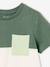 T-shirt garçon coloblock manches courtes ardoise+menthe+orange+vert anglais 25 - vertbaudet enfant 