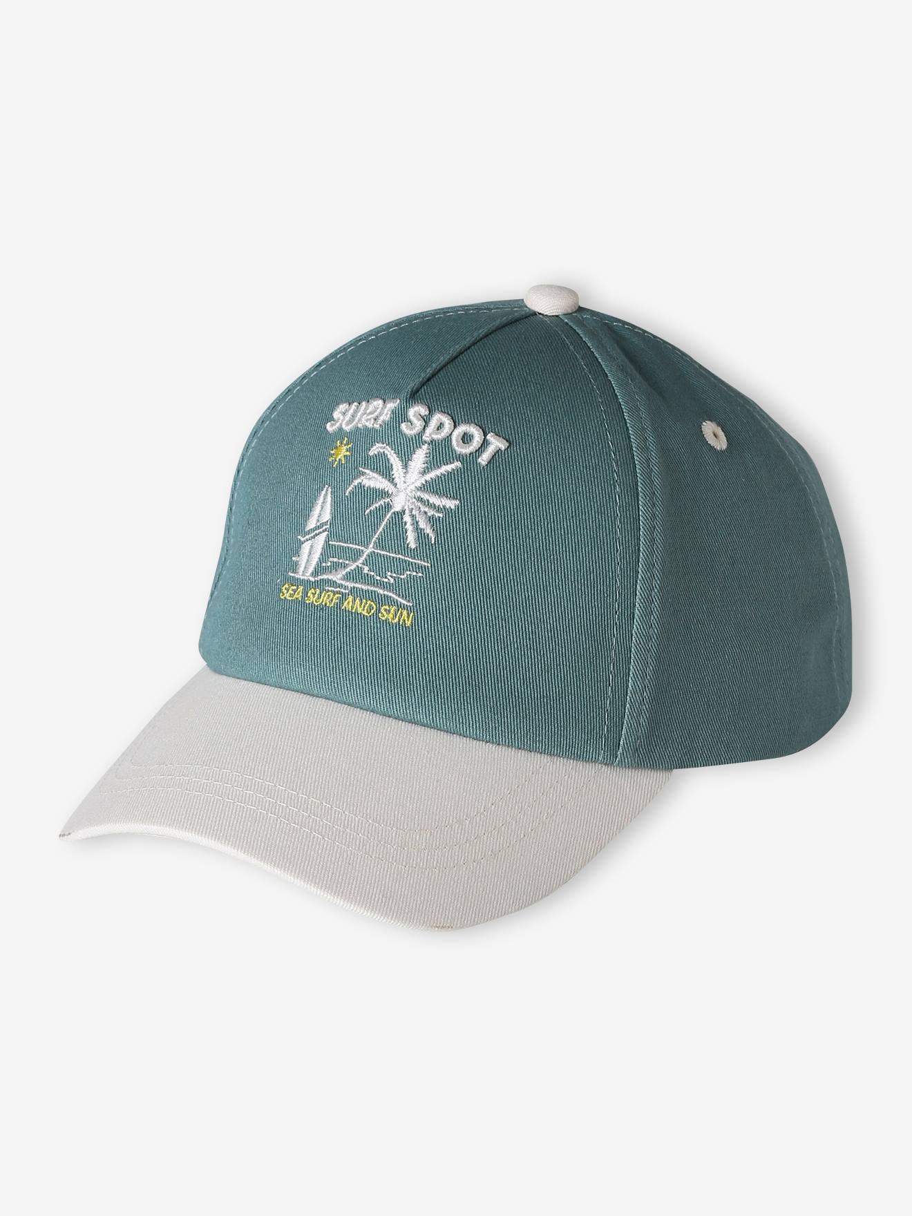 Casquette garçon ajustable vert