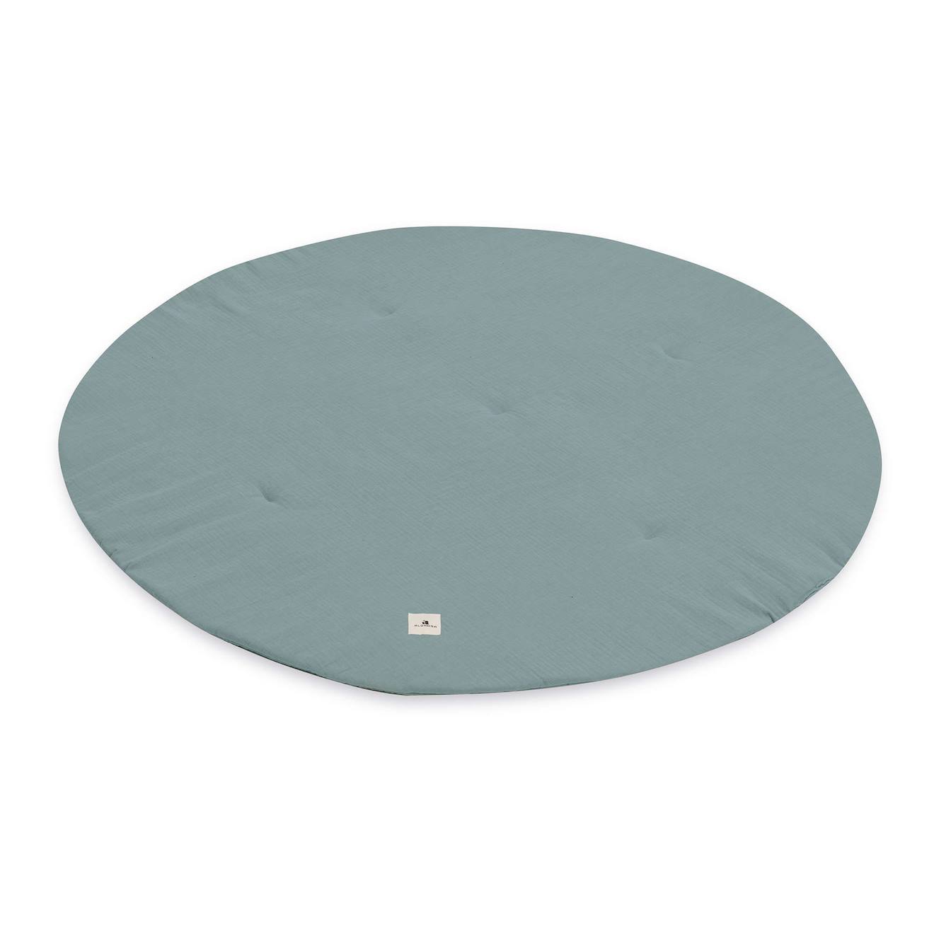 Tapis Rond Pour Enfant (110 Cm) Feuilles Eucalyptus