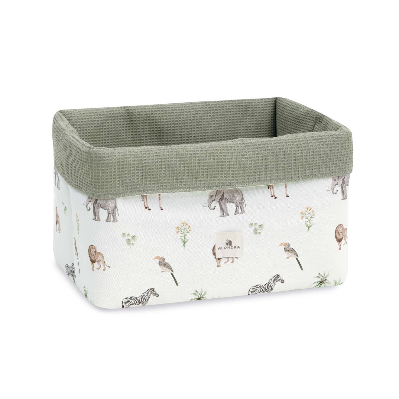 Panier Matelassé Pour Produits Bébé Imprimé Jungle