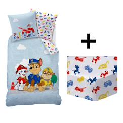 Parure de lit imprimée + drap housse 100% coton, pat patrouille patboy  - vertbaudet enfant