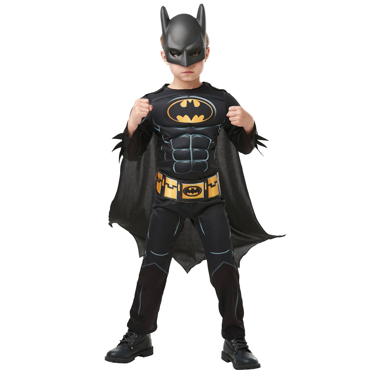 Déguisement Batman Avec Muscles Rembourrés Noir