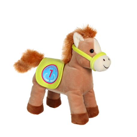 Peluche - race poneez sonore 22cm Bleu+Bleu clair+Corail+Foncé - Bleu clair+Jaune+Jaune - orange+Jaune - rouge+Orange+Rouge+Rouge - violet+Vert+Violet 18 - vertbaudet enfant 