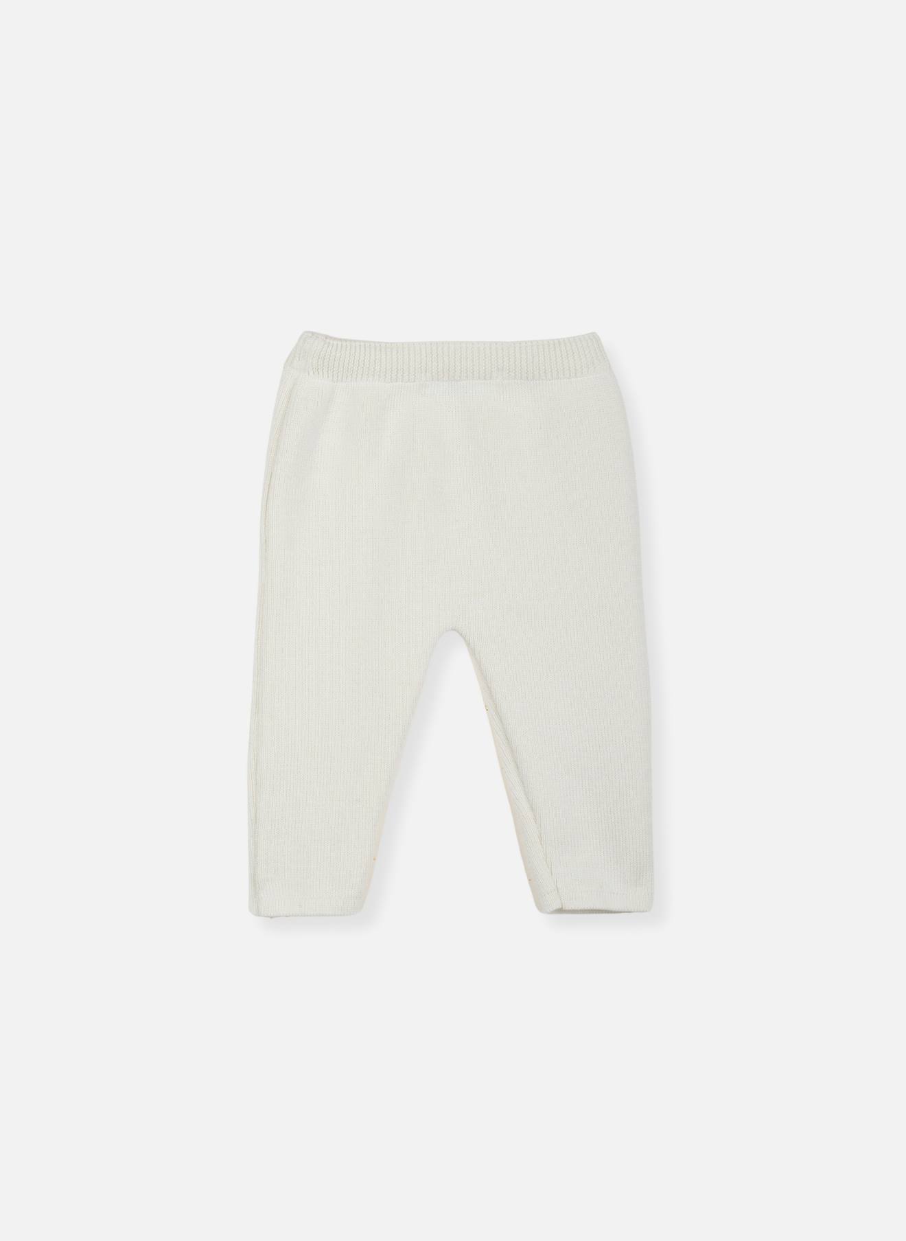 Pantalon Bébé En Laine Blanc