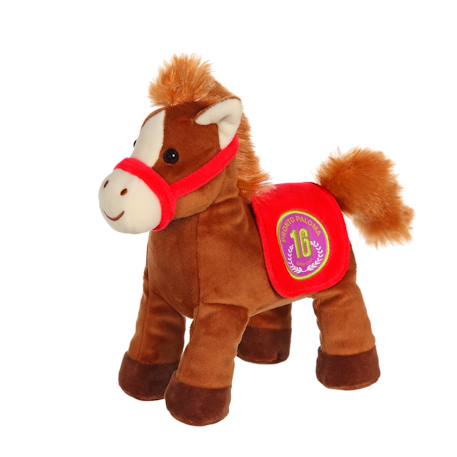 Peluche - race poneez sonore 22cm Bleu+Bleu clair+Corail+Foncé - Bleu clair+Jaune+Jaune - orange+Jaune - rouge+Orange+Rouge+Rouge - violet+Vert+Violet 38 - vertbaudet enfant 