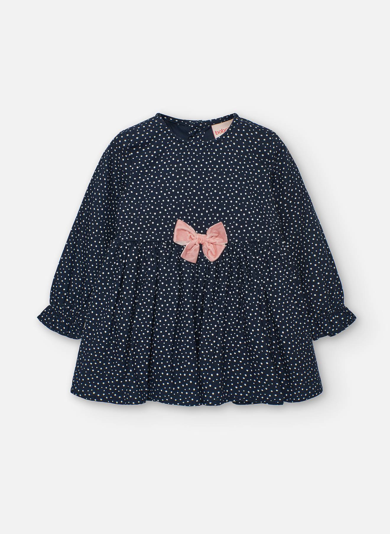 Robe Imprimée À Pois Avec Noeud Multicolore