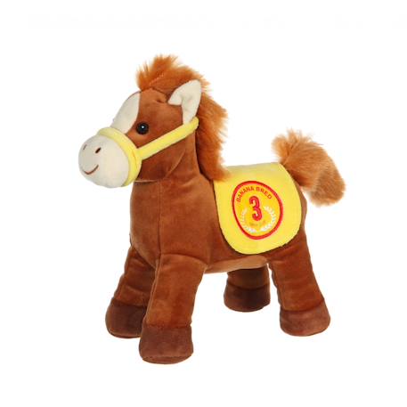 Peluche - race poneez sonore 22cm Bleu+Bleu clair+Corail+Foncé - Bleu clair+Jaune+Jaune - orange+Jaune - rouge+Orange+Rouge+Rouge - violet+Vert+Violet 25 - vertbaudet enfant 