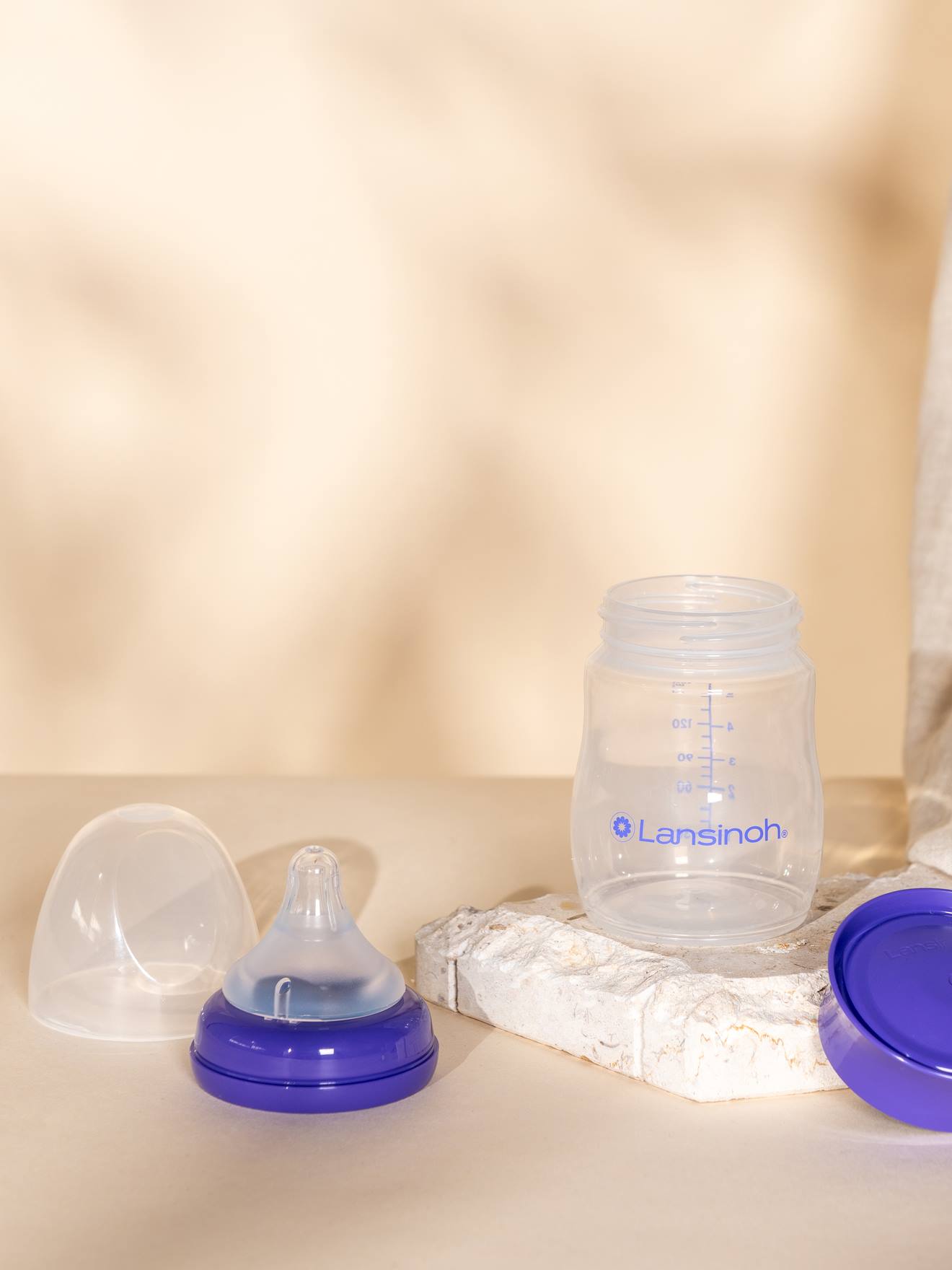 Lot de 4 pots de conservation 160 ml pour lait maternel blanc