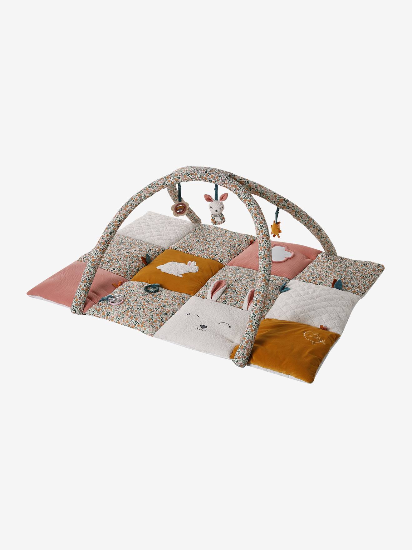 Tapis d'éveil moelleux et évolutif retro flower