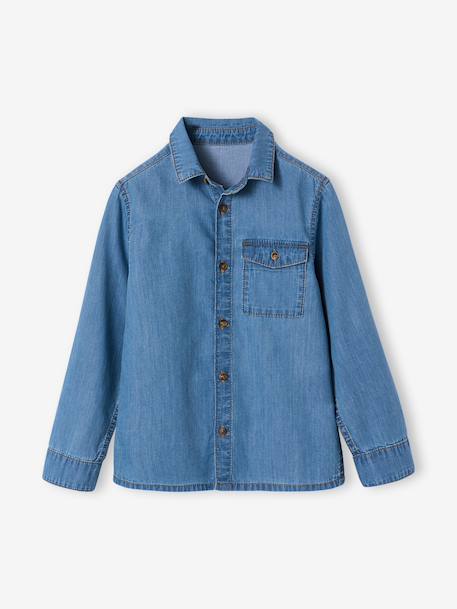 Garçon-Chemise-Chemise en denim léger garçon