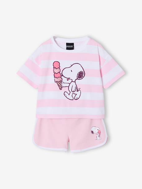 Ensemble fille rayé Snoopy  - vertbaudet enfant