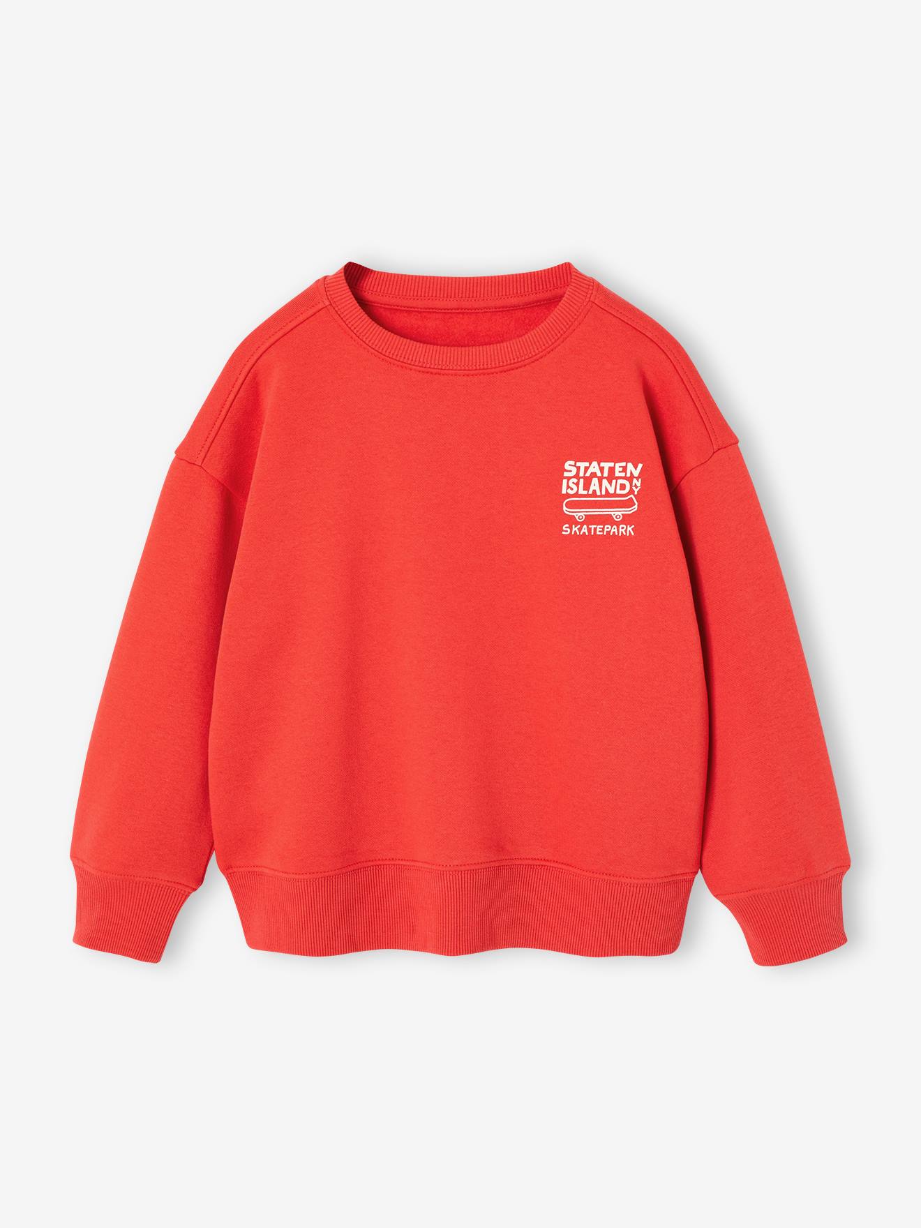 Sweat couleur motif poitrine Basics garon grenadine 5 €