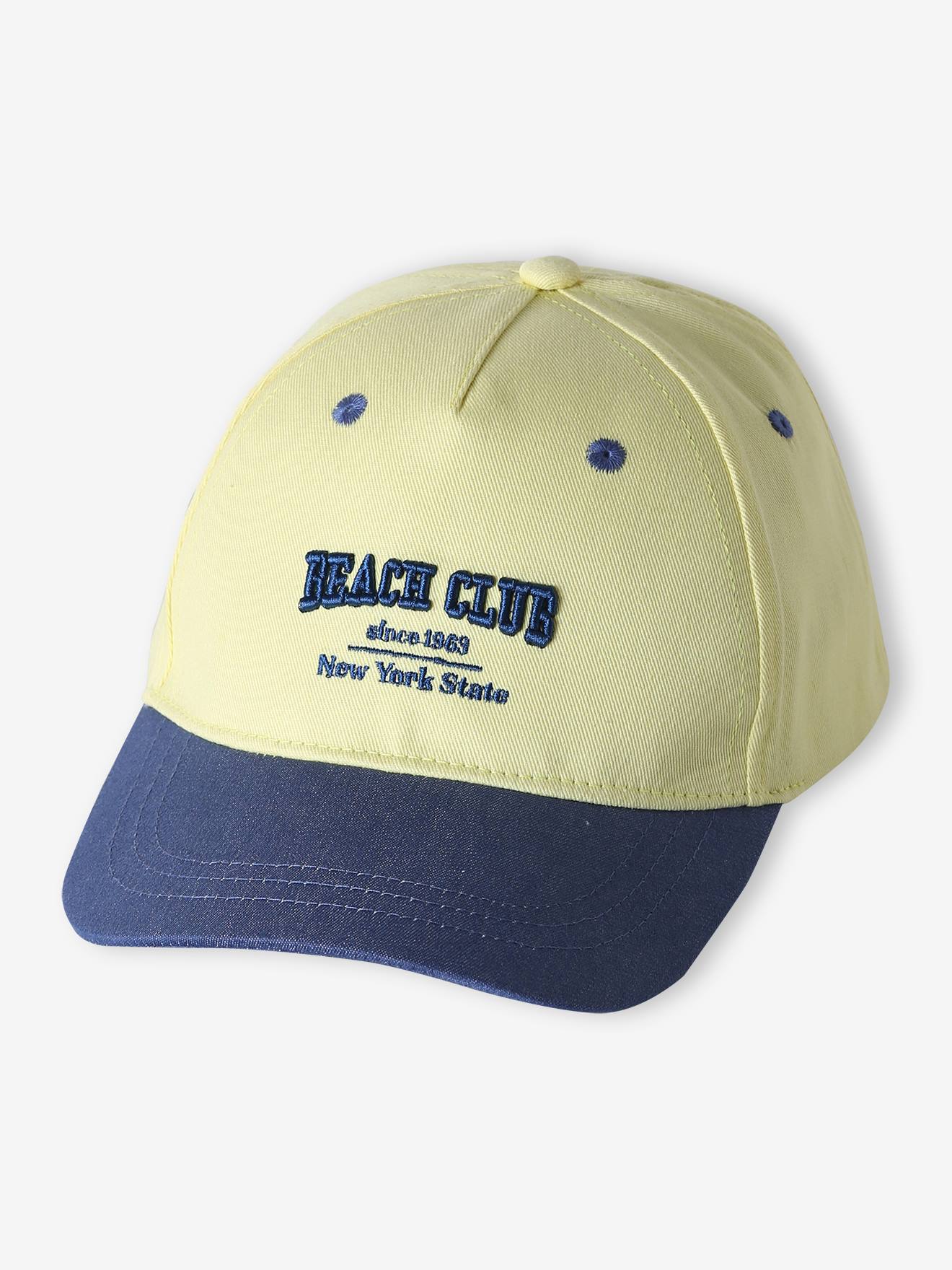 Casquette enfant coton jaune pâle