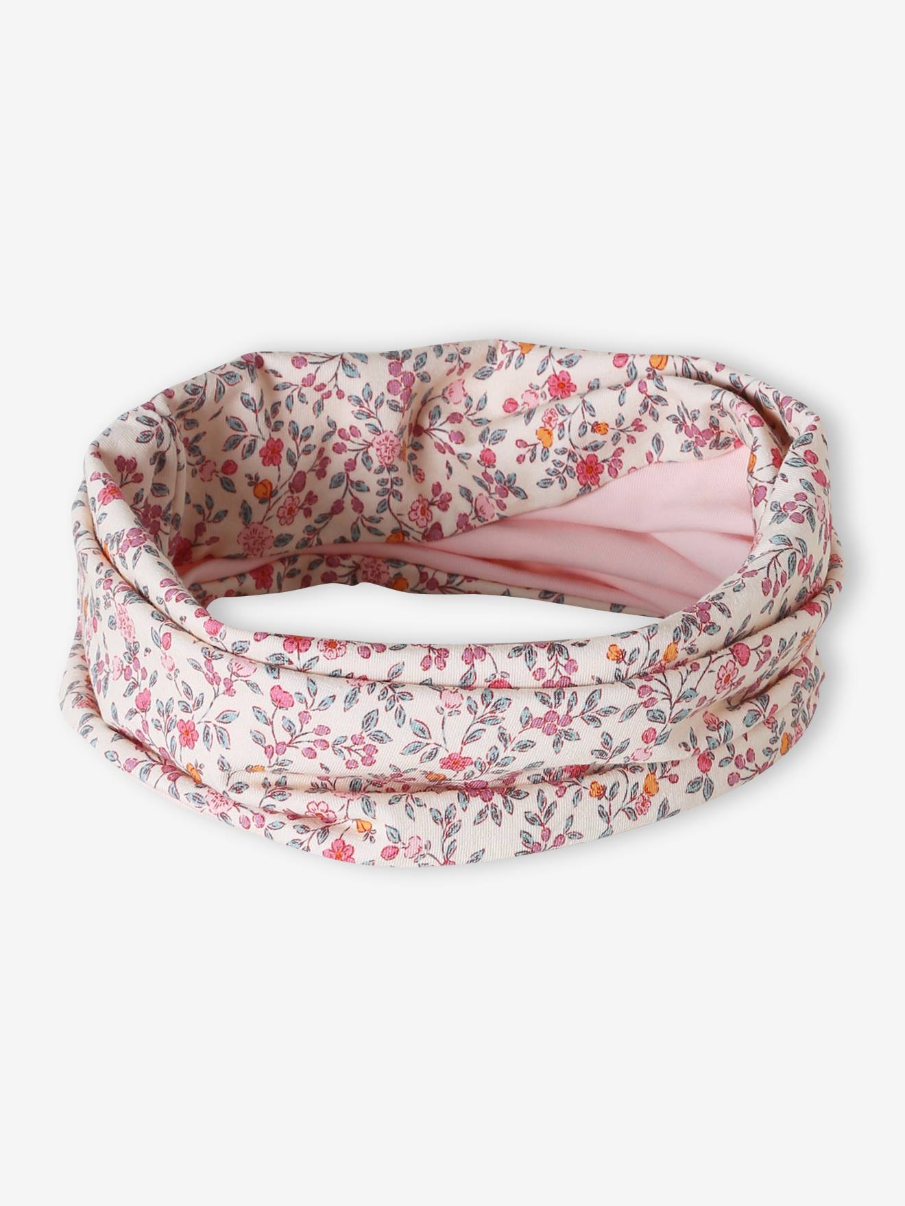 Snood fille coton imprim fleurs multicolore 9$