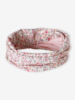 -Snood fille coton imprimé fleurs