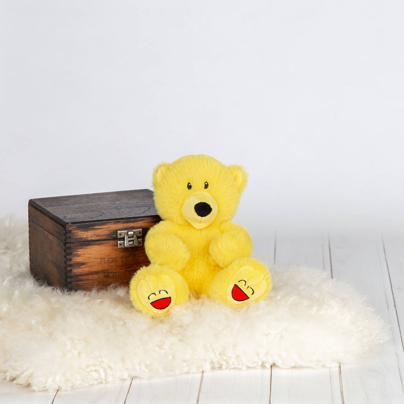 Peluche Mini Ours Furieux Jaune