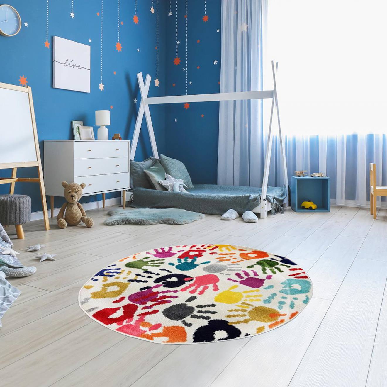 Tapis Enfant Tissé Lyn6 Handi Multicolore