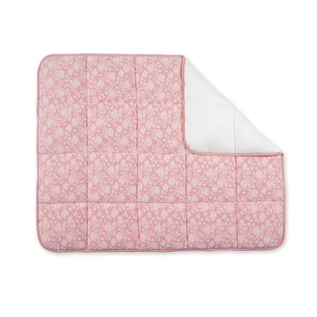 Tapis de parc et jeu - jersey moelleux Flower print+Gold dots print+Piuma ecru+Piuma moka+Stars grizou 1 - vertbaudet enfant 