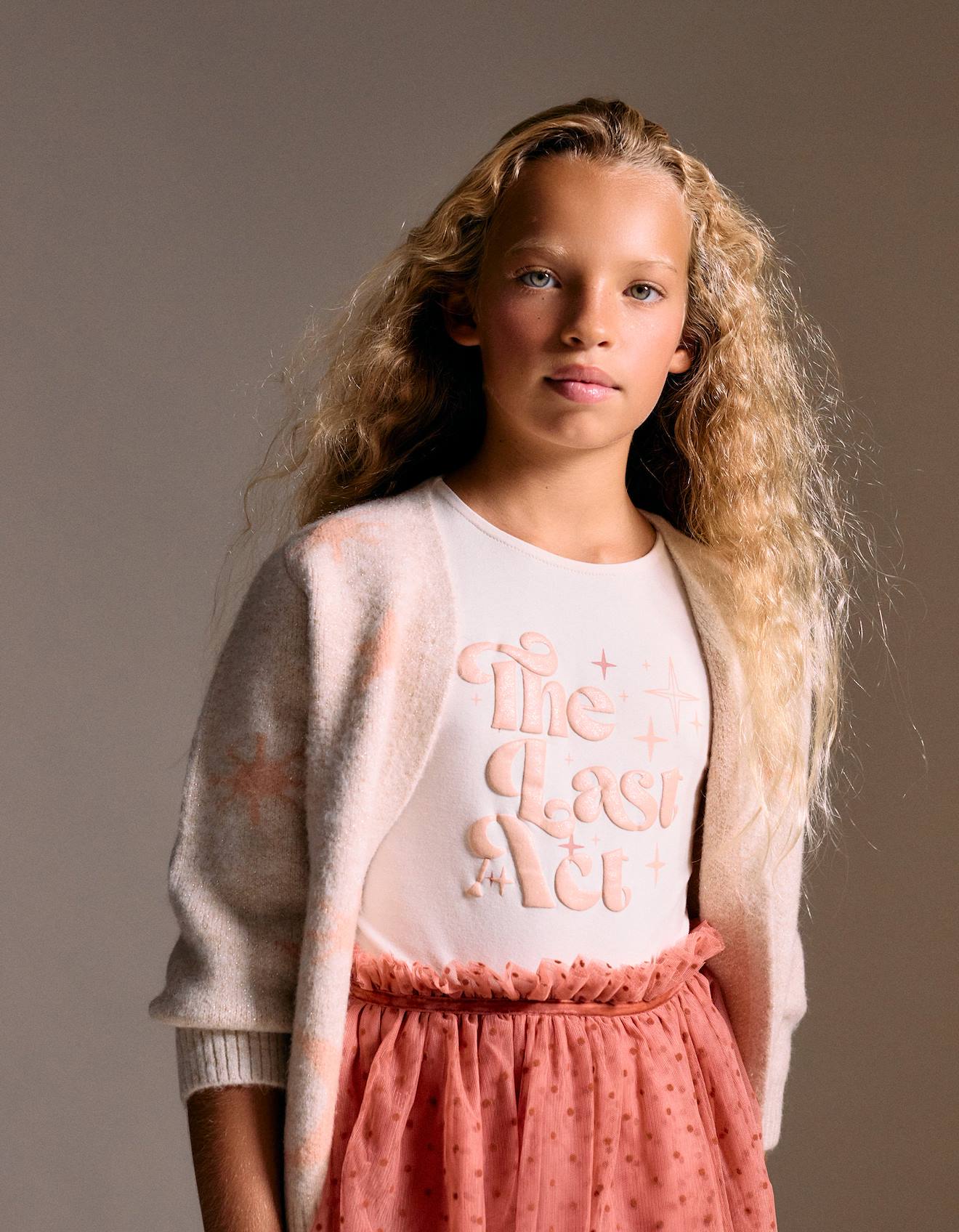 T-shirt Manches Longues, Élégante, Confortable Orange Clair