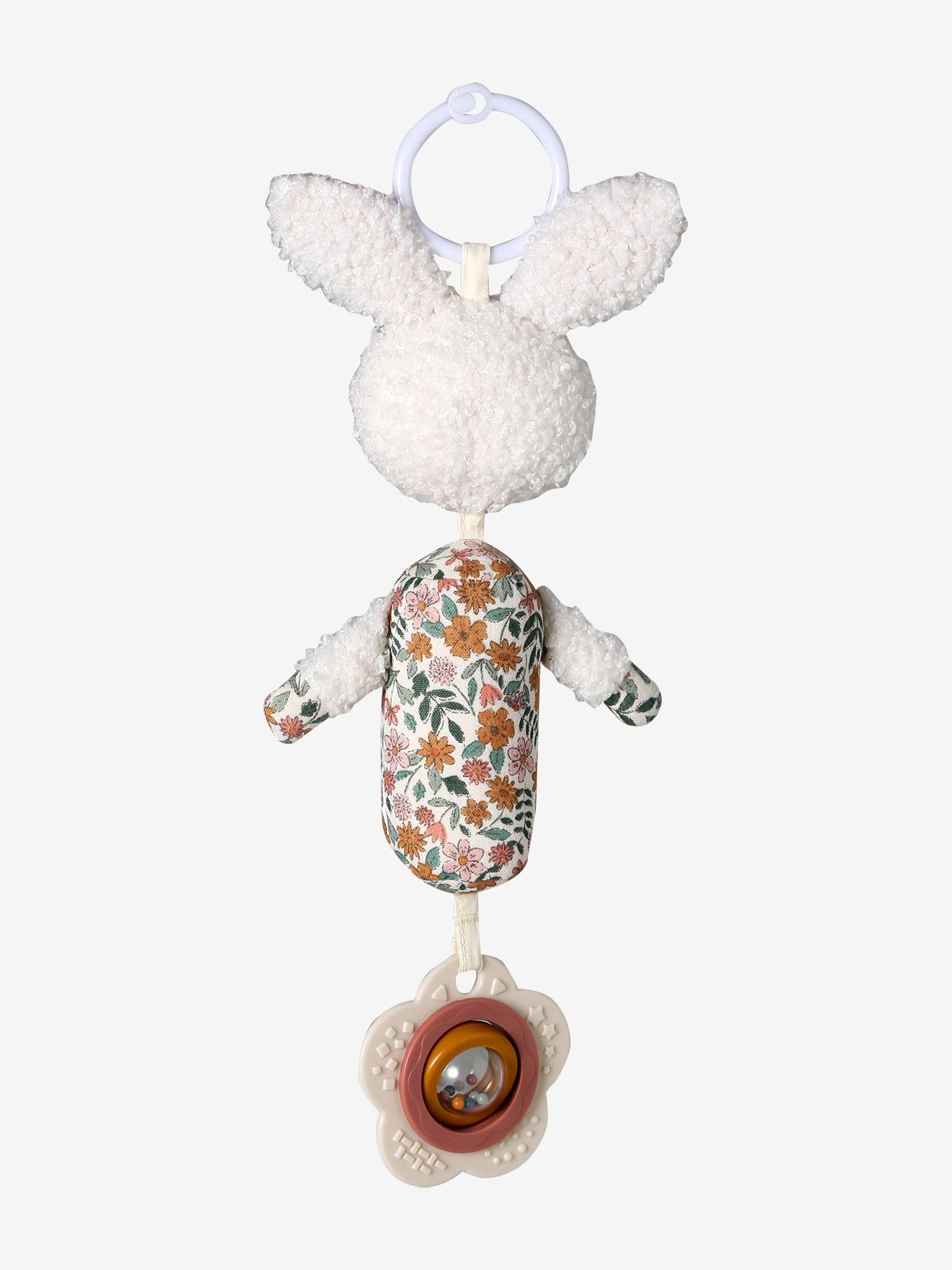 Hochet d'éveil à suspendre lapin rétro flower (Vertbaudet) - Image 1