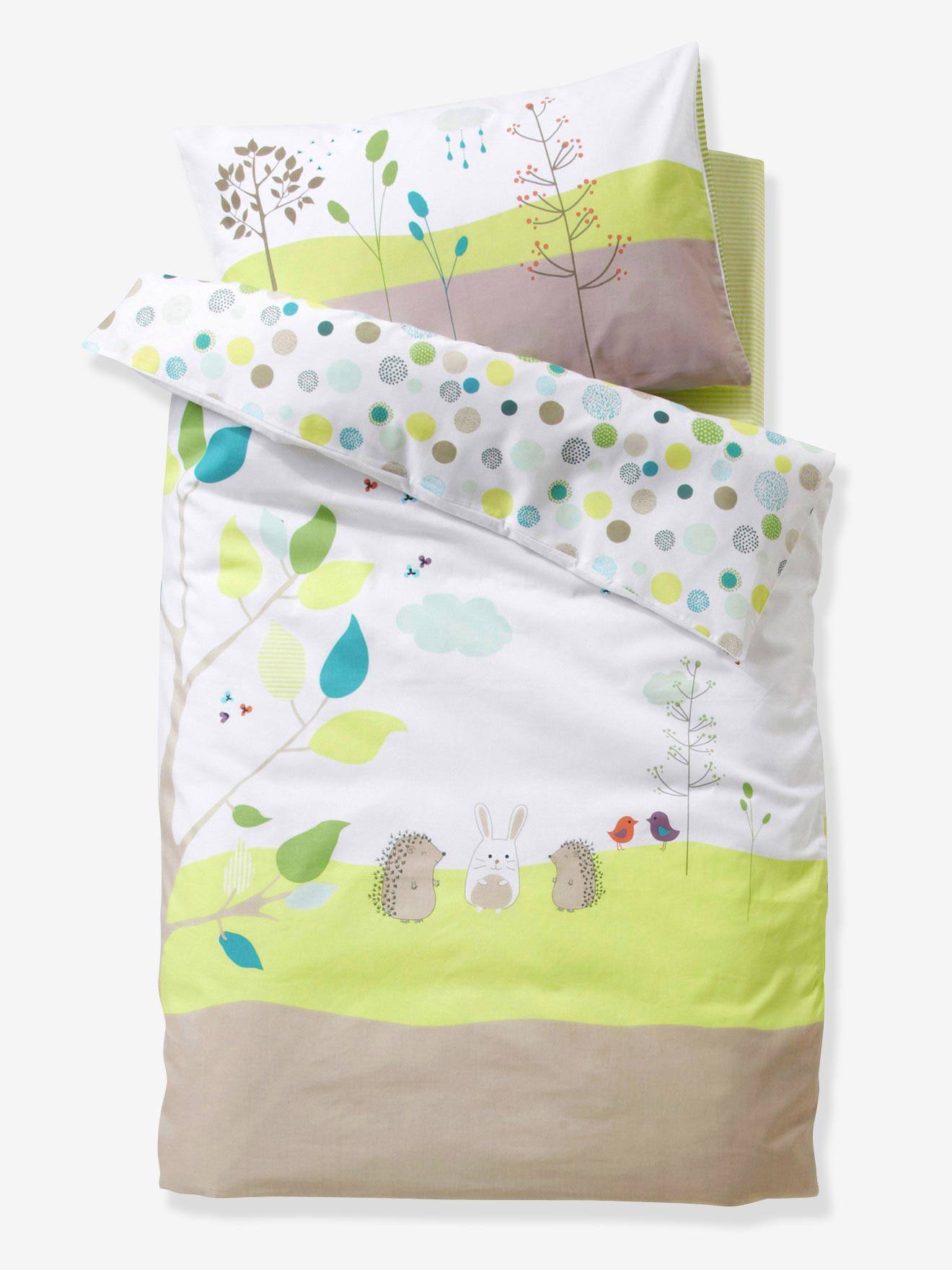 Housse De Couette Bebe Pic Nic Oeko Tex Multicolore Vertbaudet