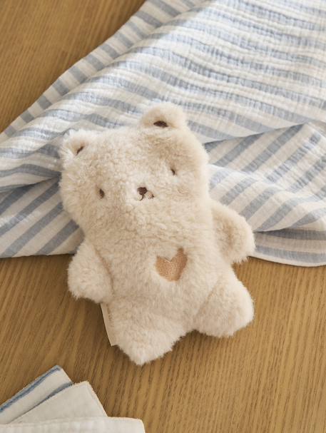 Vertbaudet - Peluche bouillotte ours blanc