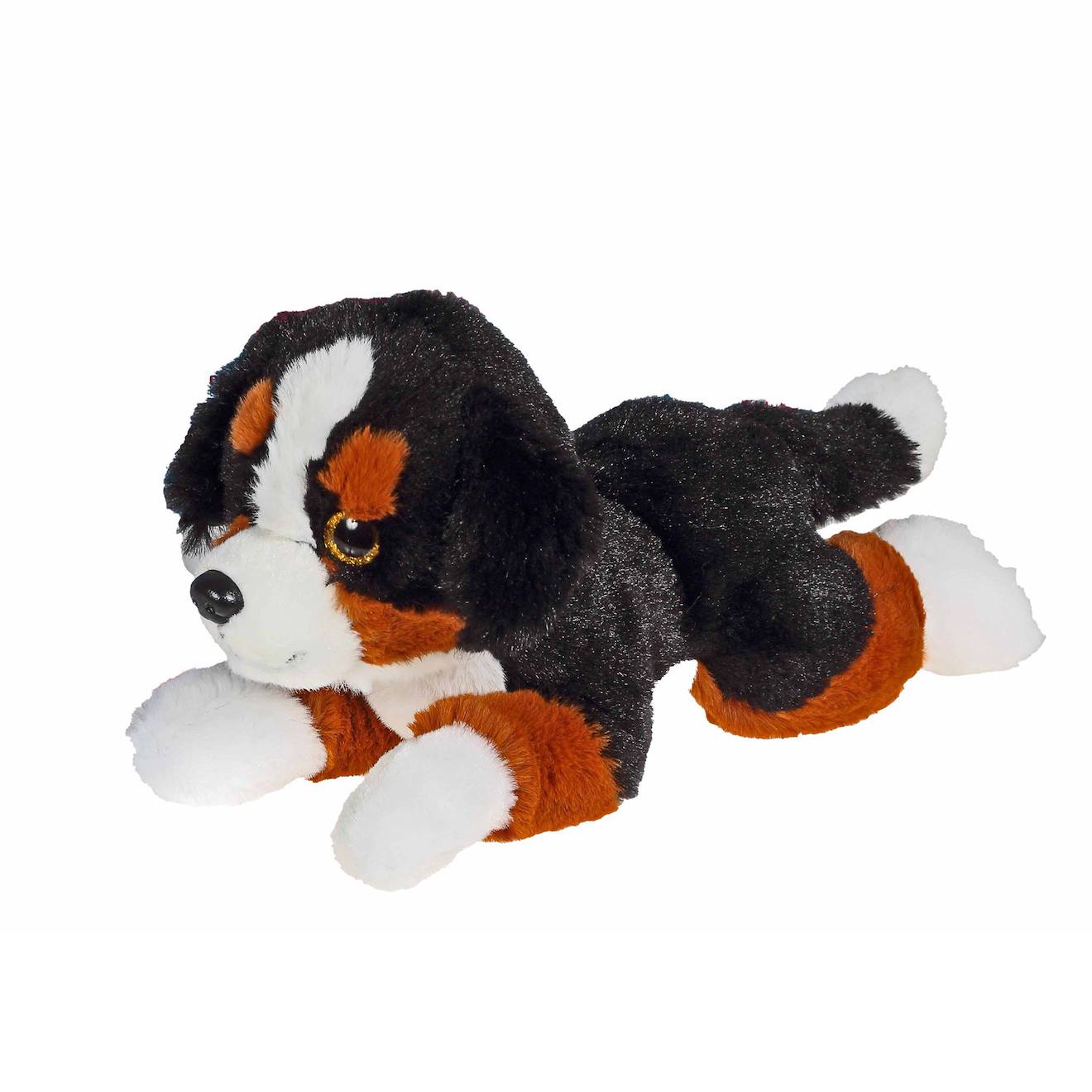 Peluche Chien Yago - Le Bouvier Bernois 24 Cm Noir