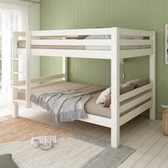 Chambre et rangement-Lit superposé h160 séparable extra-solide en bois massif hercule