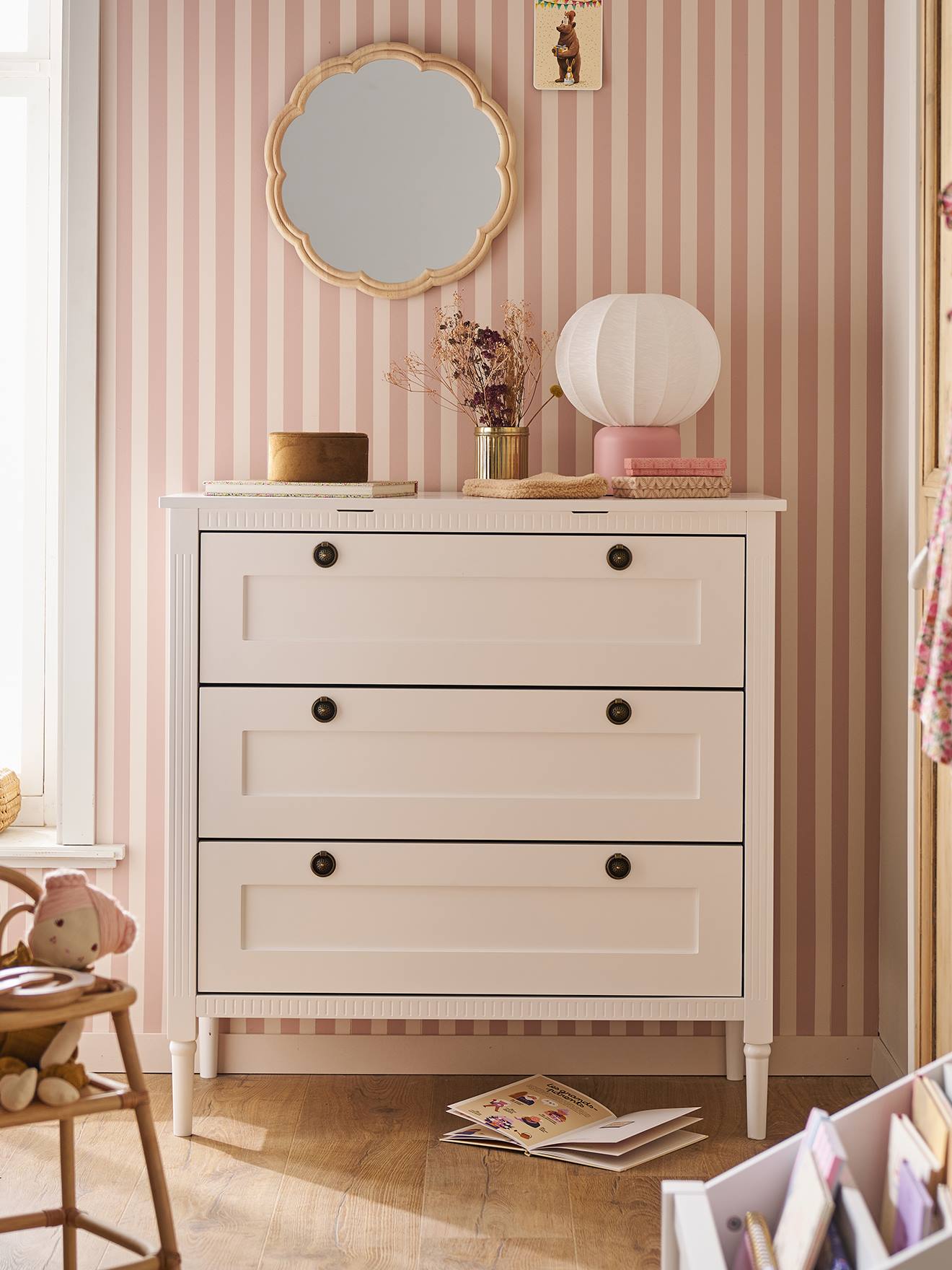 Commode 3 tiroirs Canopée blanc