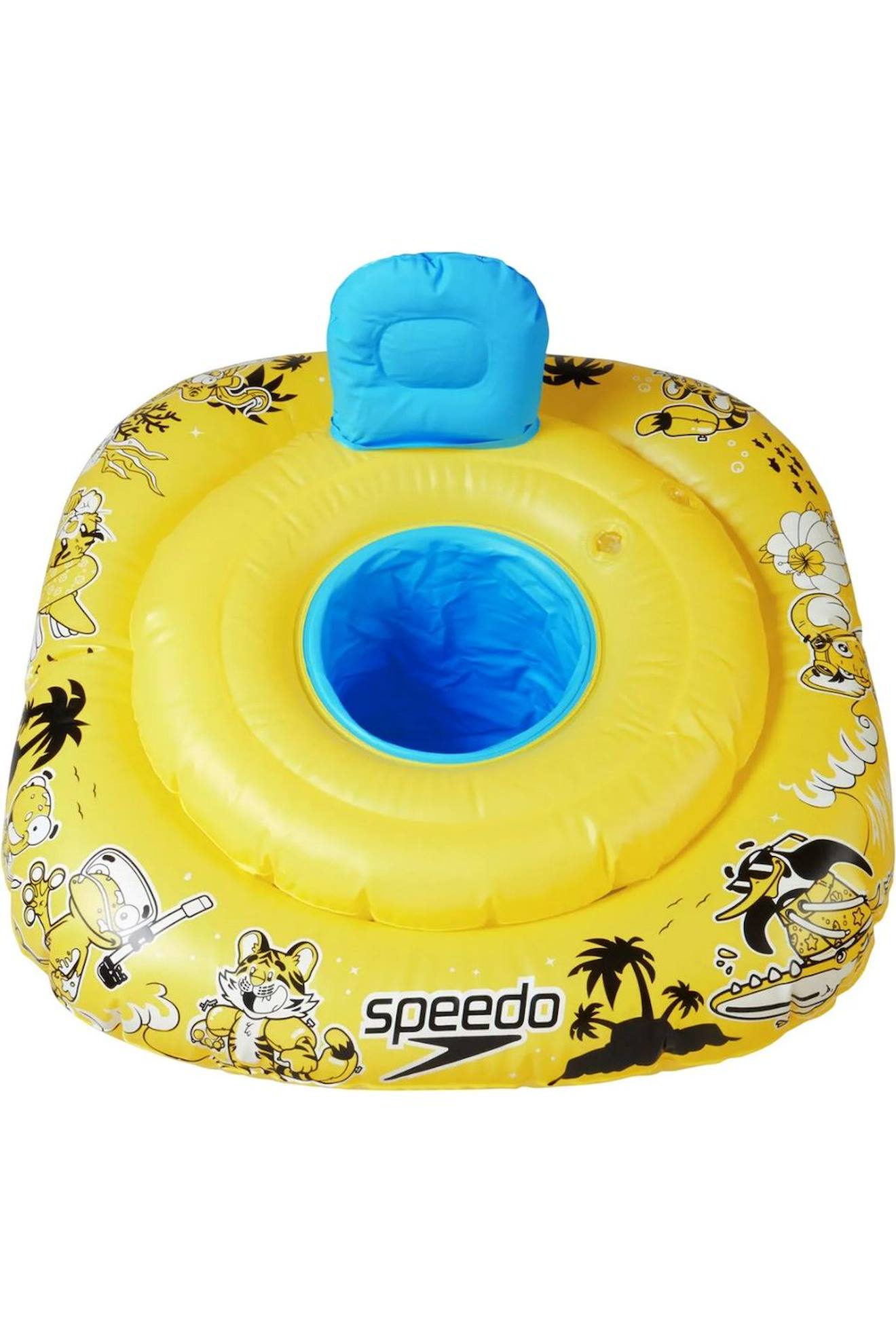 Bouée Siège De Piscine Jaune Vif / Noir / Azur