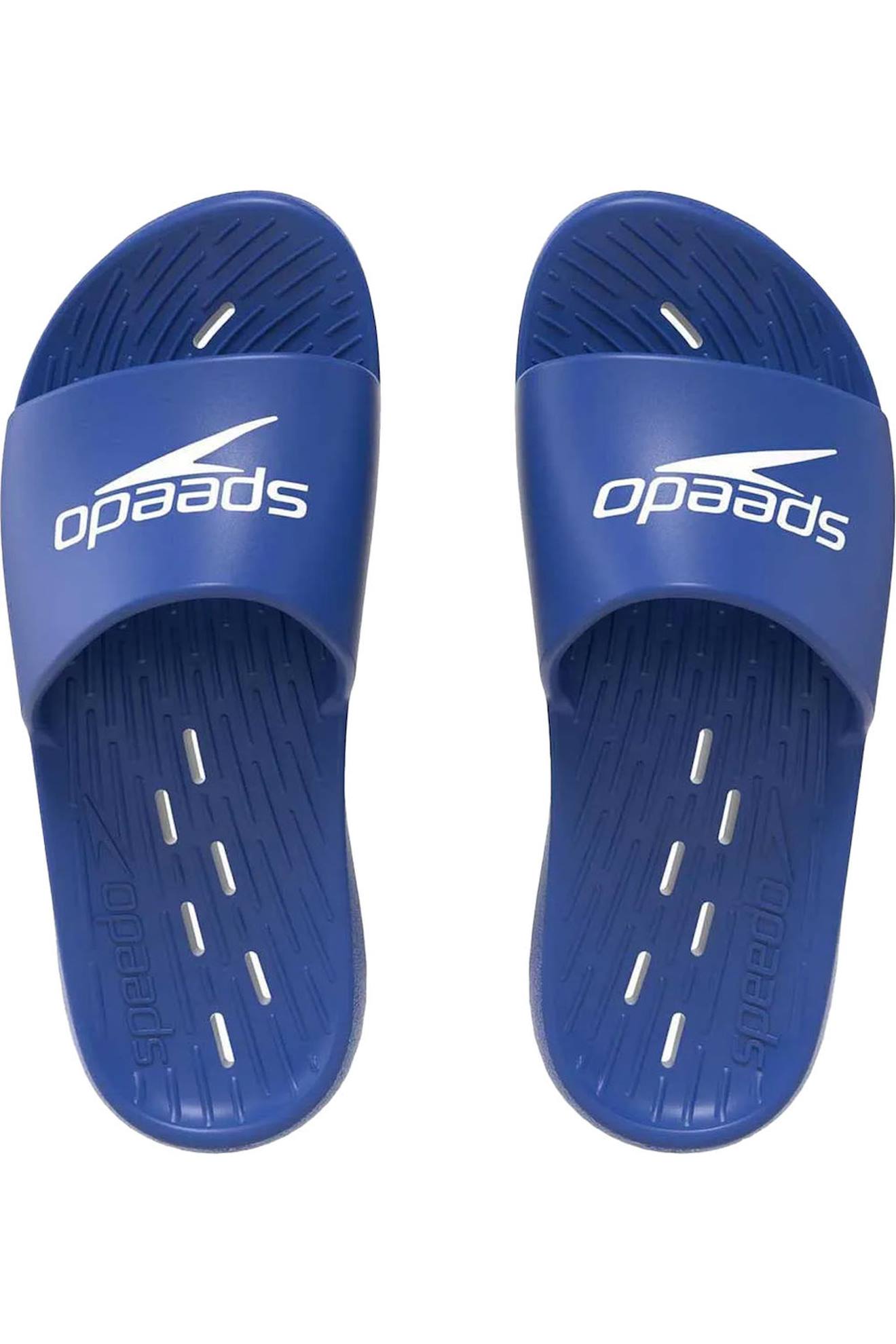 Claquettes Synthétique Bleu Marine / Blanc