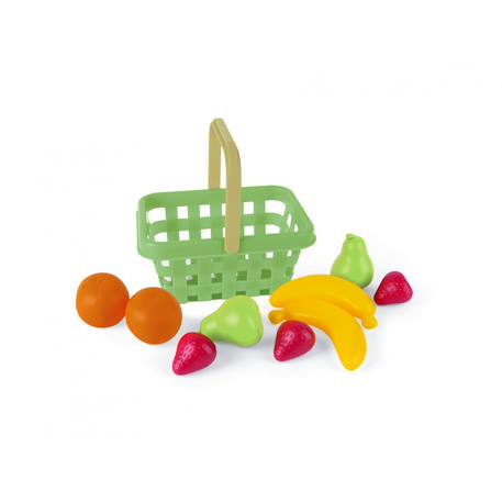 dantoy - Panier De Fruits - 10 Pièces En Filet Vert, Rouge, Jaune Et Orange