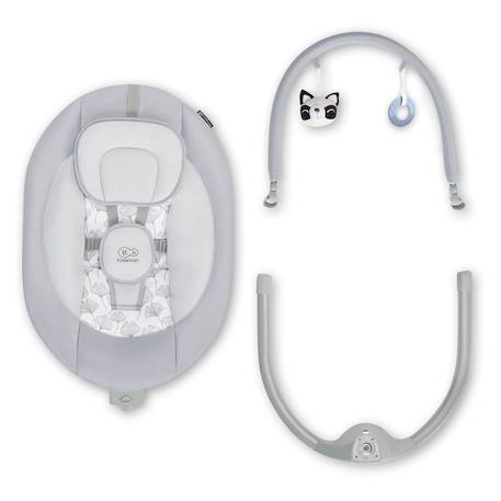 Balancelle transat bébé electrique, de la naissance à 9 Mois, 12 mélodies Gris 4 - vertbaudet enfant 