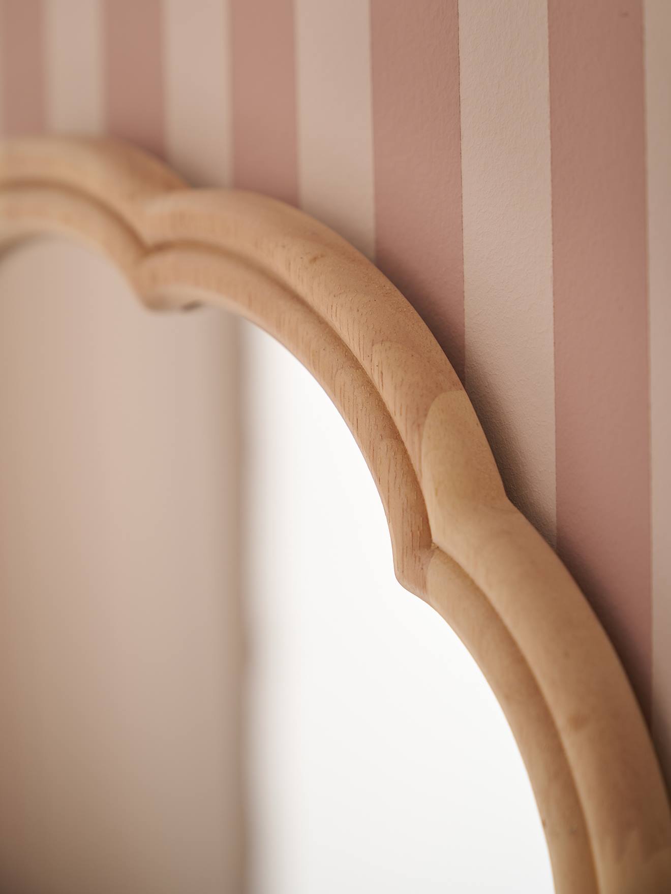 Miroir rond FESTON beige (Vertbaudet) - Image 1