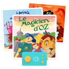 Jouet-Livres-Lunii – 3 livres audio : magicien d’oz, motordu, réveil des dragons