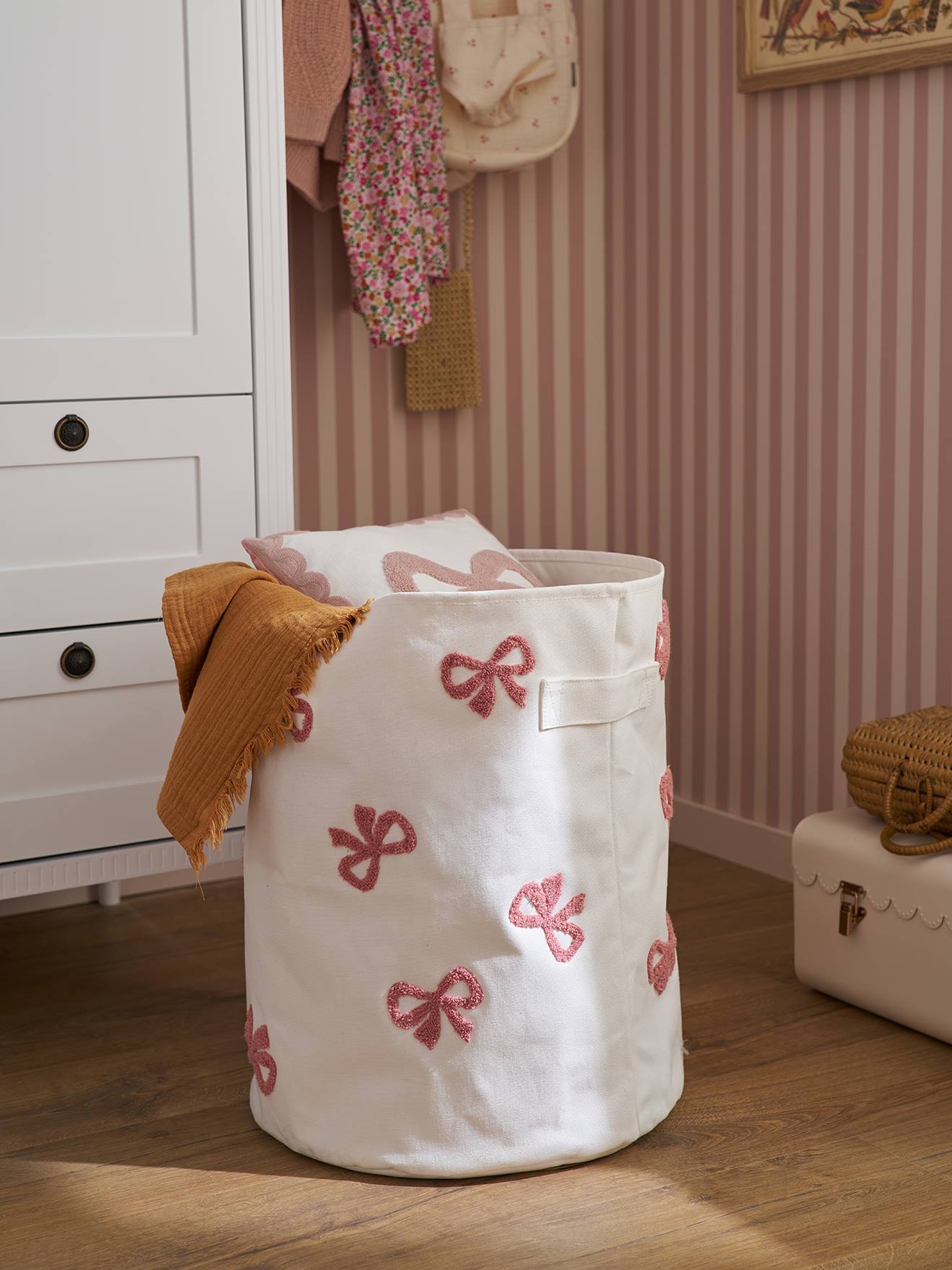 Panier de rangement écru