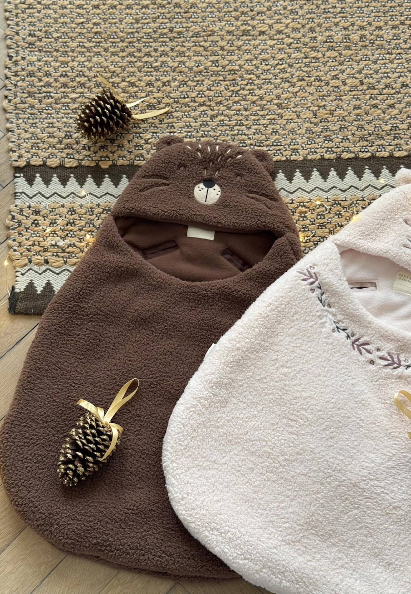 Nid D'ange En Sherpa Cracotte Marron