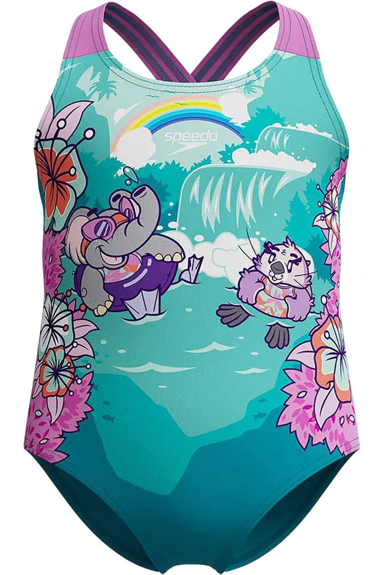 Maillot De Bain 1 Pièce - Apprendre À Nager Bleu