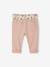 Pantalon paperbag bébé avec ceinture cappuccino+lichen+vieux rose 10 - vertbaudet enfant 