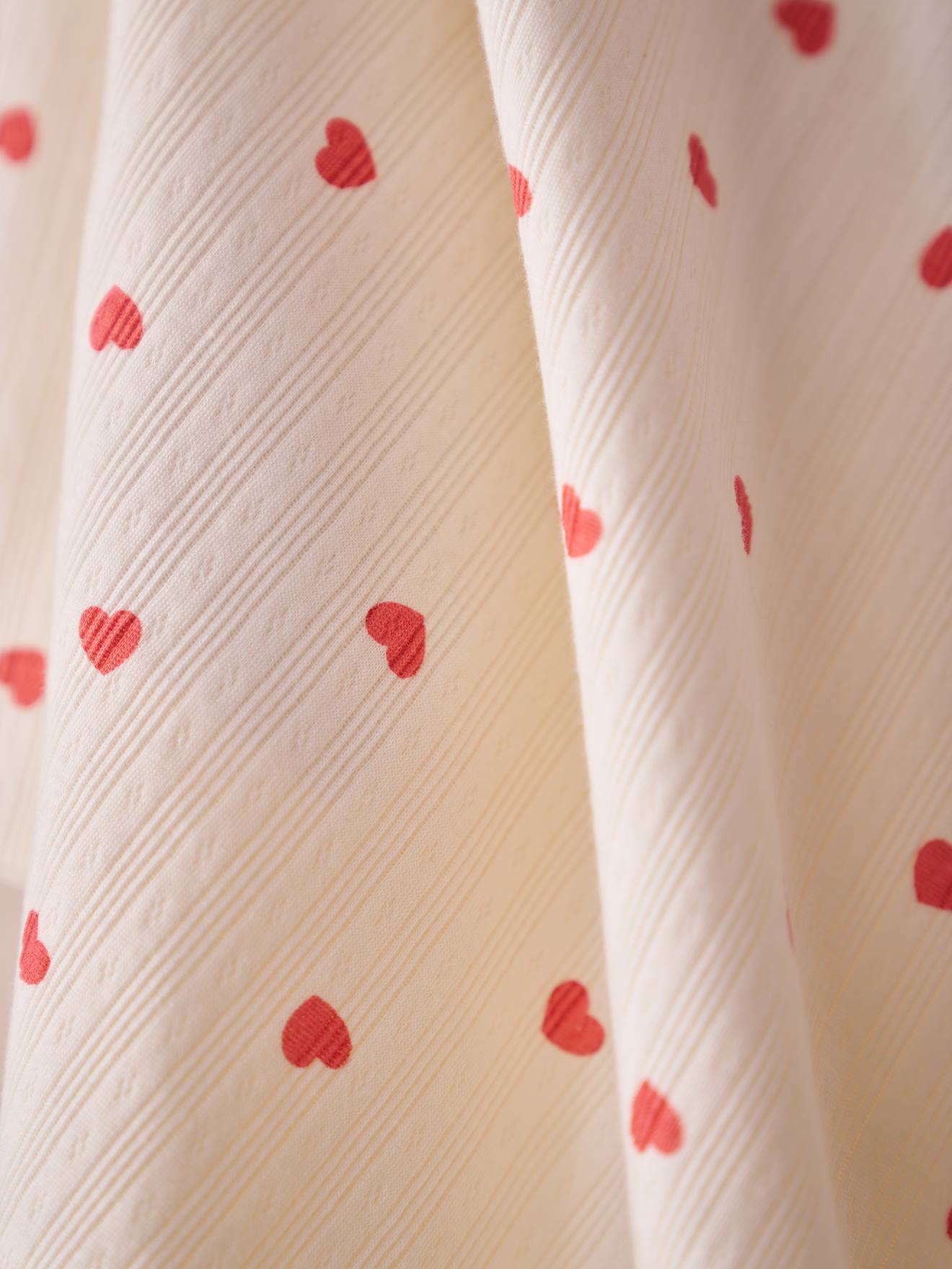 Plaid  MON CŒUR rose imprimé (Vertbaudet) - Image 2