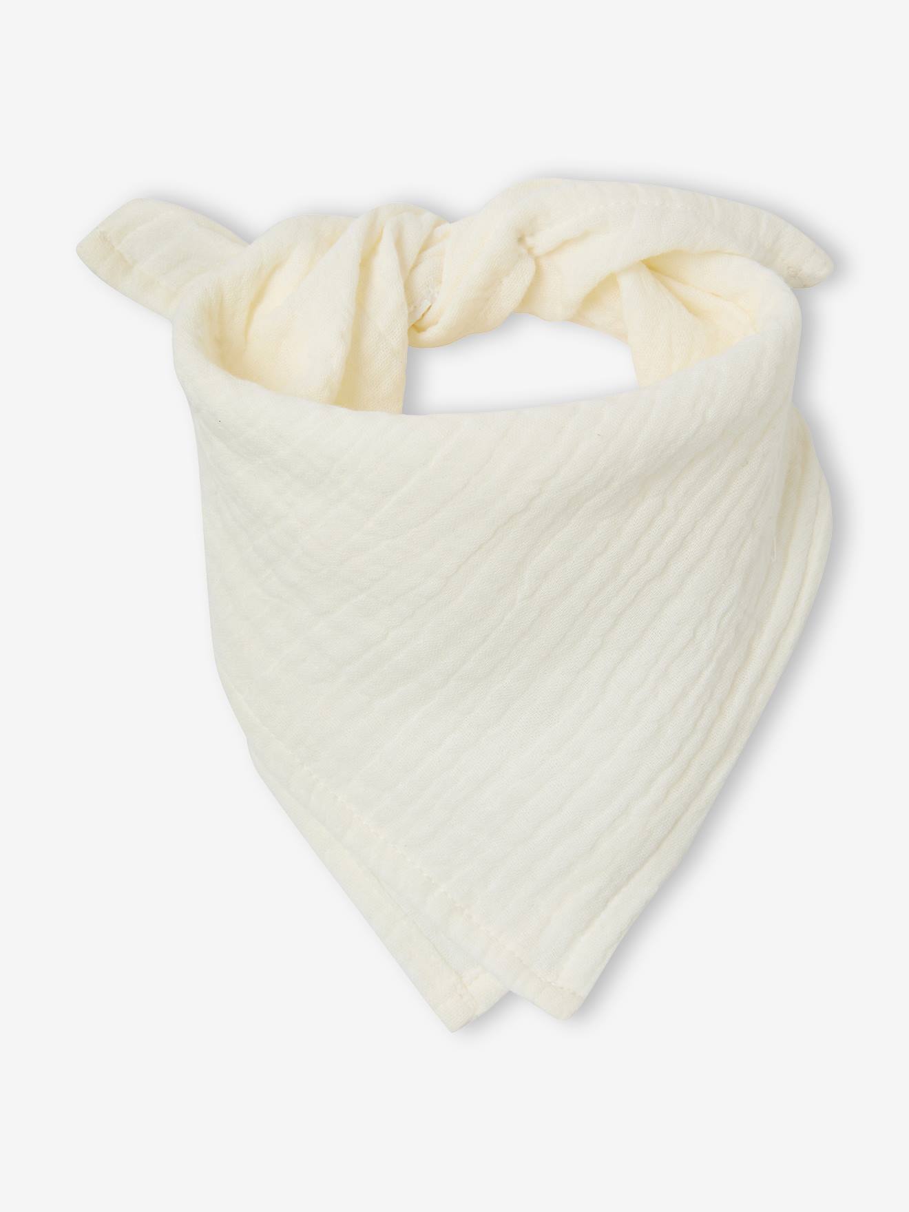 Coffret bébé combinaison tricot et bandana beige chiné (Vertbaudet) - Image 2