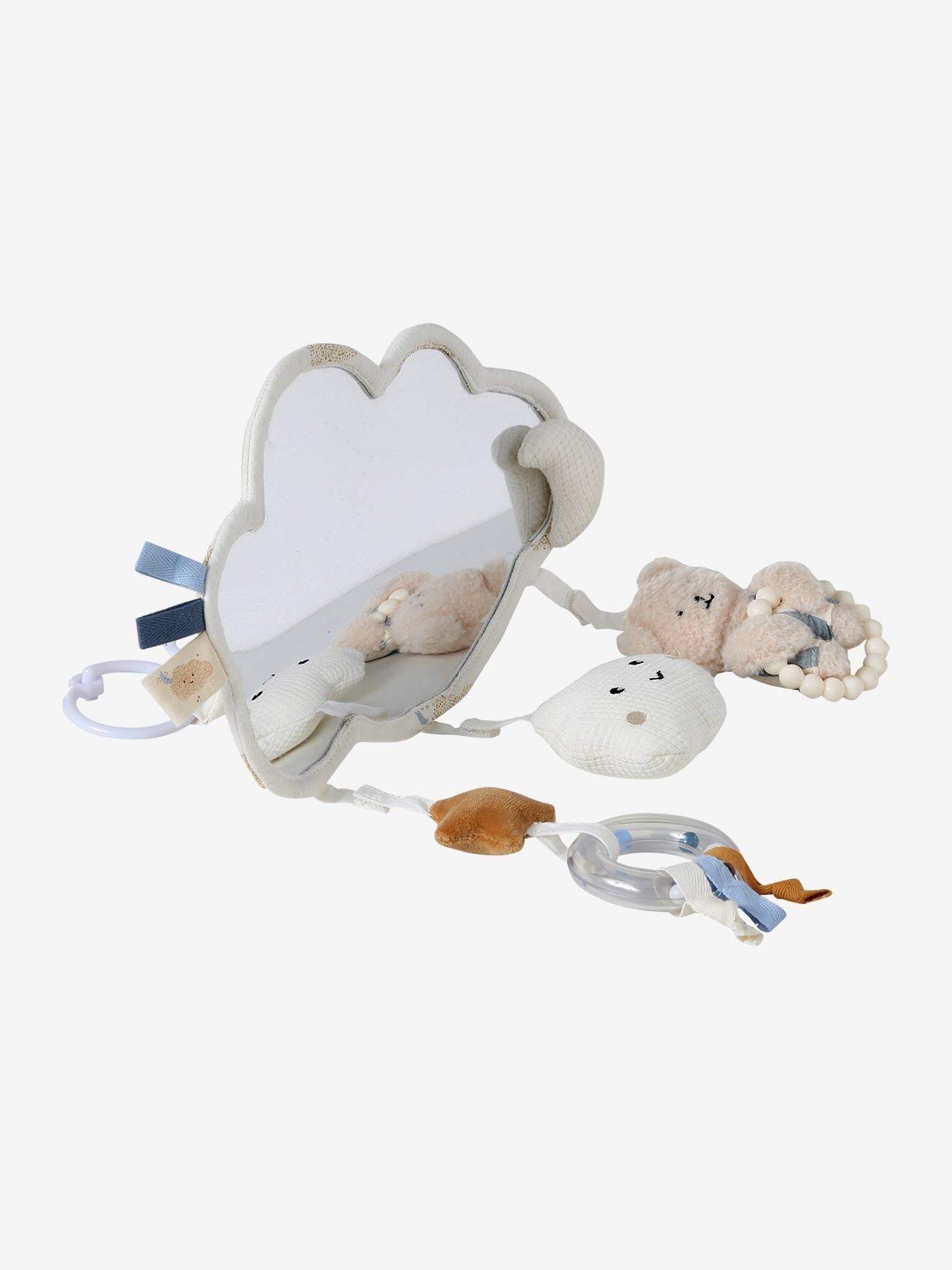 Jouet miroir NUAGE à suspendre ou à poser blanc (Vertbaudet) - Image 2