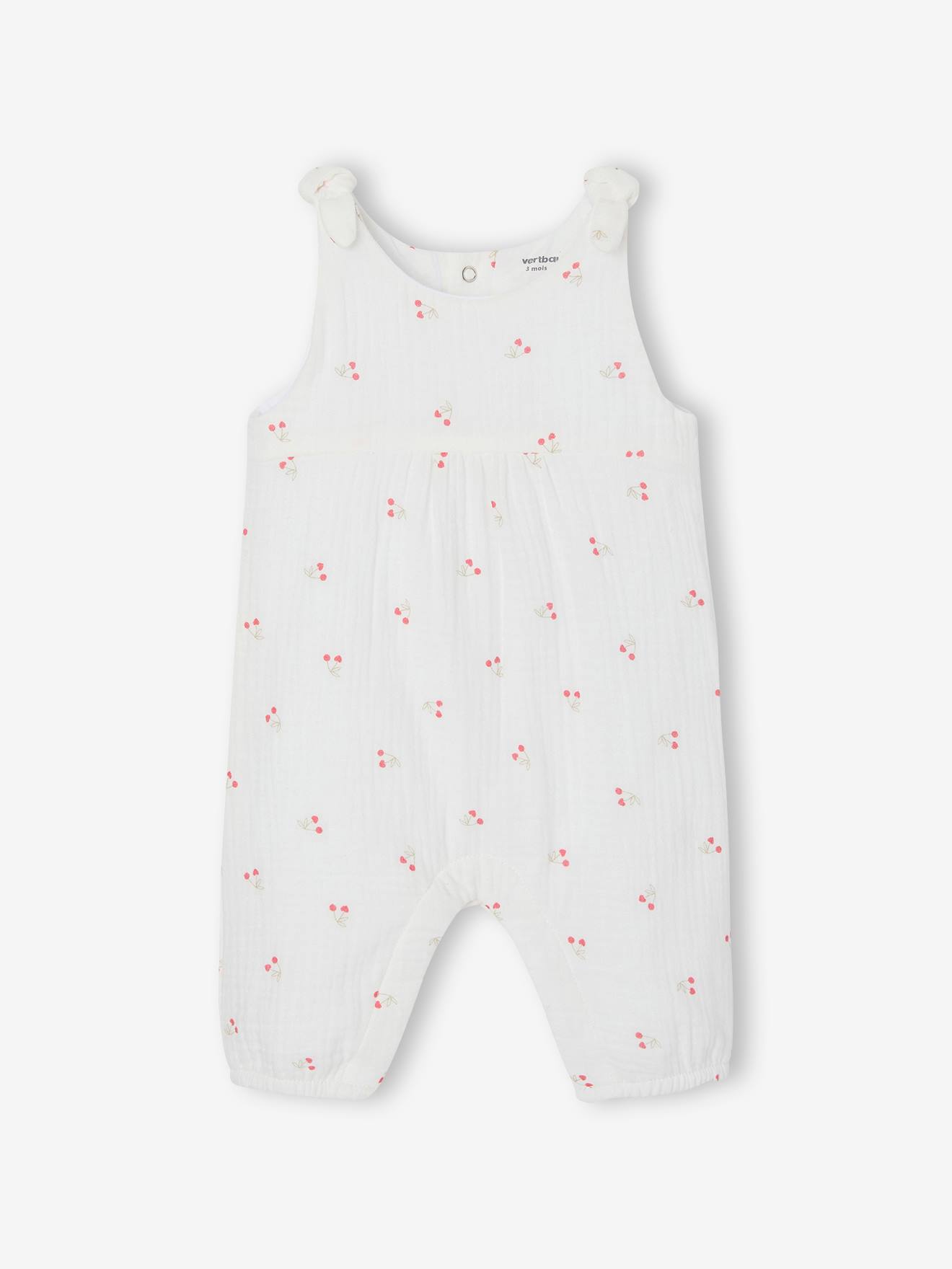 Combinaison bb naissance en gaze de coton beige 18 €