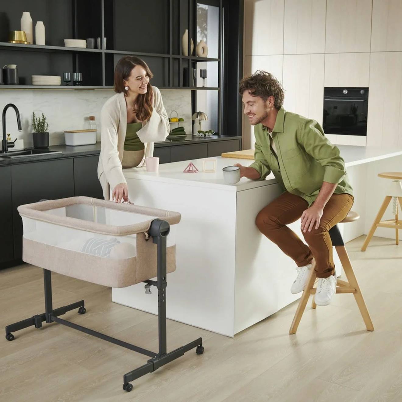 Lit D’appoint 2 En 1 Neste Up 2 Grey (Kinderkraft) - Image 1