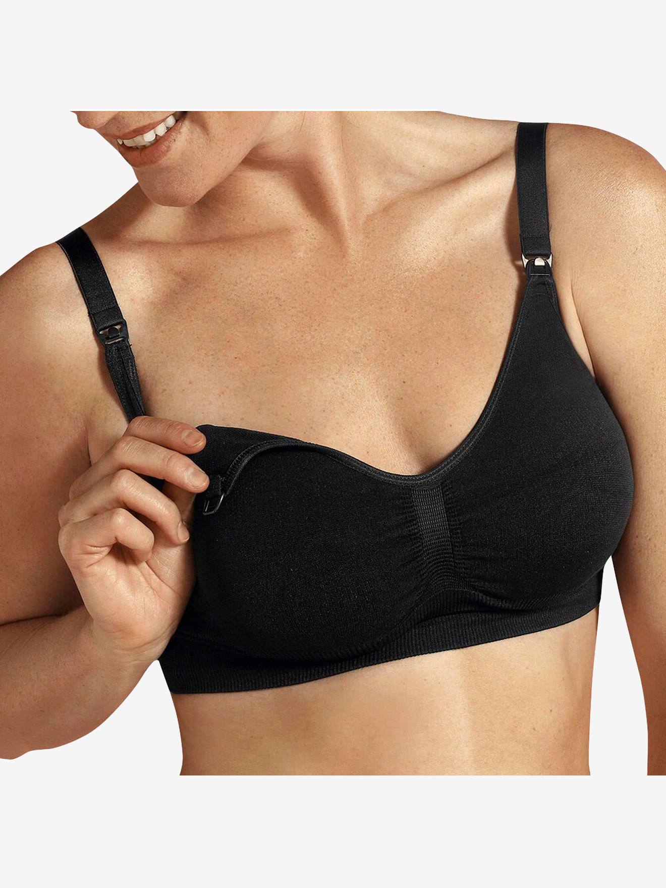 Soutien-gorge grossesse et allaitement à mémoire de forme noir