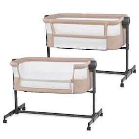 Lit Cododo Bébé 3 En 1 - 6 Hauteurs Réglables, 4 Roues - Pliable, Avec Matelas Et Moustiquaire