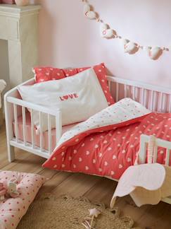 Parure housse de couette + taie d'oreiller MON CŒUR  - vertbaudet enfant