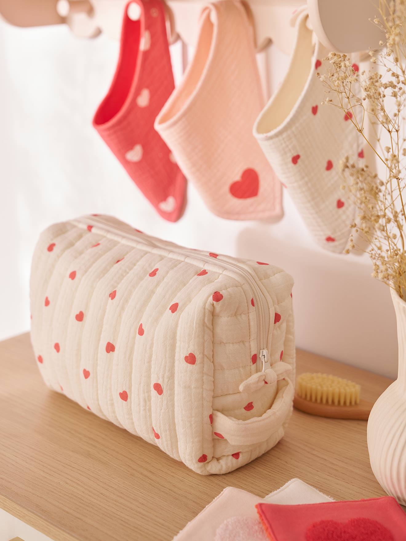 Trousse toilette Mama gaze coton mon coeur