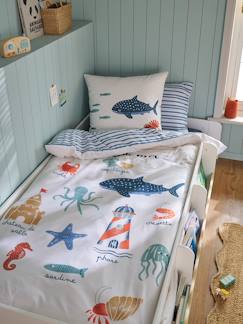 Parure housse de couette et taie d'oreiller enfant EN BORD DE MER  - vertbaudet enfant