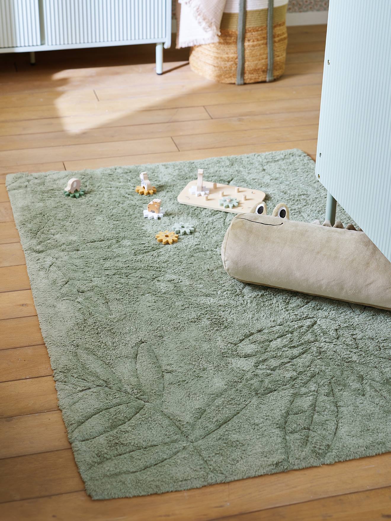 Tapis rectangle SAUVAGE vert